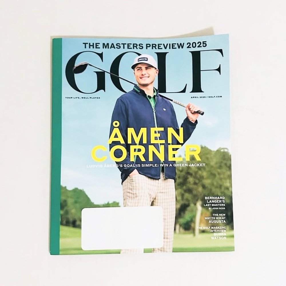 ⭐️5 For 25⭐️ Golf Magazine - April 2025 - Amen Corner